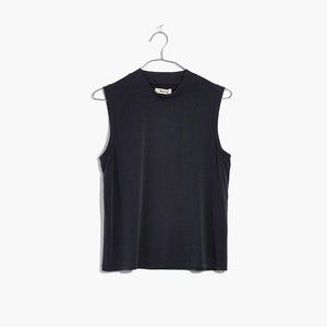 Madewell Sandwashed Mockneck Tank Top